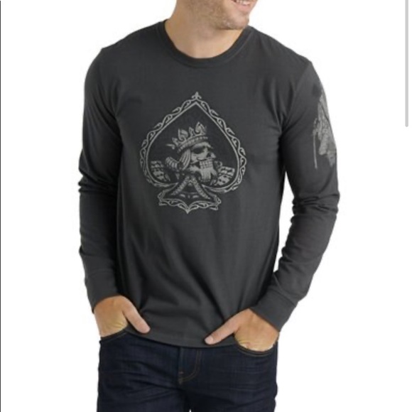 Lucky Brand Other - Lucky Brand Long Sleeve Poker King Graphic T-Shirt